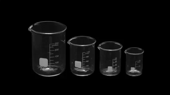 Lab Use 250ml 500ml 1000ml Plastic Graduated Measuring Beaker with Mouth