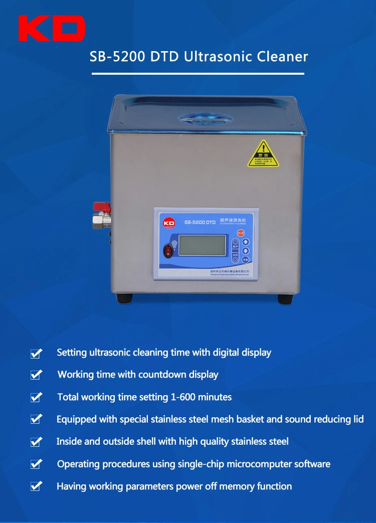 Sb-5200d Large Digital Ultrasonic Cleaning Machine Lab Cleaner